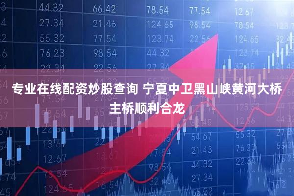 专业在线配资炒股查询 宁夏中卫黑山峡黄河大桥主桥顺利合龙
